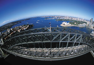 Sydney von oben Sydney von oben: Die Zeit in der Metropole ist zu Ende.