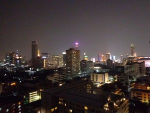 Blick auf Bangkok.