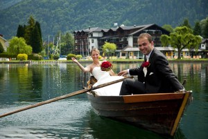 Vom Hafen des Hotels in den Hafen der Ehe – romantischer geht es nicht.