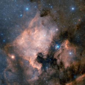 Nordamerika-Nebel. Foto: Davide De Martin (ESA/Hubble), the ESA/ESO/NASA Photoshop FITS Liberator & Digitized Sky Survey 2