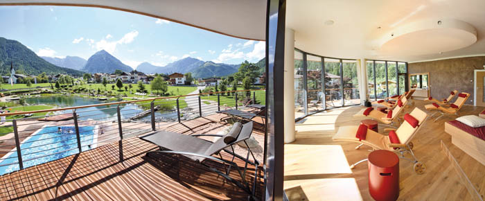 Der Blick vom Ruheraum geht hinaus auf die herrliche Natur rund um den Achensee. - Foto: Hotel Rieser