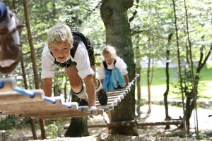 Liebevoll angelegt: der Kletterwald.