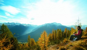 Bunte Bäume, weiße Gipfel, weiter Blick: Herbst im Pitztal. - TVB Pitztal