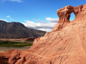 Felsformation in der Quebrada de las Conchas.