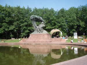 Chopin-Konzert im Lazienkowski-Park. Foto: Raja Kraus