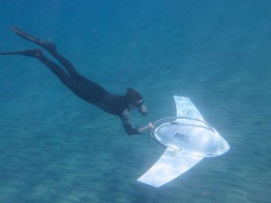  Erfindung von Glenn Faires: Der Dive-Glider, ein mit Pressluft angetriebenes Unterwassergefährt - großer Spaßfaktor! 