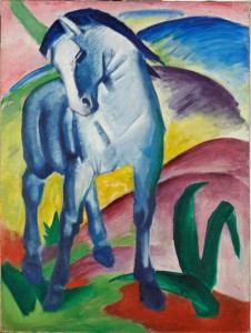 Das „Blaue Pferd“ von Franz Marc zählt zu den eindrucksvollsten Gemälden des Expressionismus. - Foto: Google Art Project