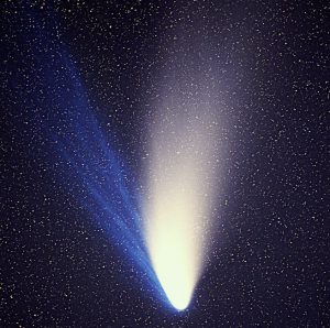 Komet Hale-Bopp 1995. Foto: Wikipedia