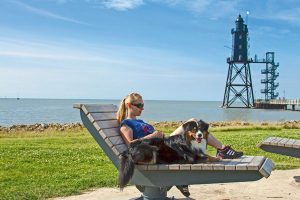 Hier vergessen Hund und Herrchen den stressigen Alltag: Zum Cuxland-Ferienpark in Dorum-Neufeld gehört ein eigens für sie reservierter Strandabschnitt. Und auch viele weitere Angebote sind auf einen Urlaub mit dem geliebten Vierbeiner zugeschnitten. - Foto: epr / Cuxland Ferienparks