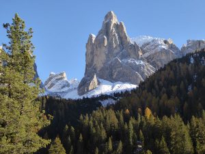 Blick auf den Rizzispitzen im Rosengarten. – Foto: Obkircher.