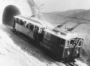 Historische Aufnahme der Rittner Bahn. – Foto: Manfred Schuh