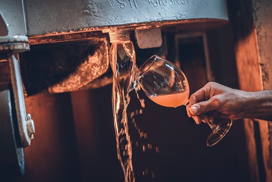 Es ist soweit – der junge Wein kann zum ersten Mal verkostet werden. - Foto: Garda Dolomiti AG / Trentino Marketing